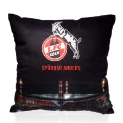 1. FC Köln Kissen Stadion LED Schwarz