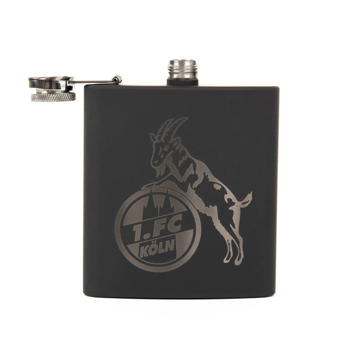 1. FC Köln Taschenflasche Schwarz 3 1. FC Köln Taschenflasche Schwarz – Bild 3
