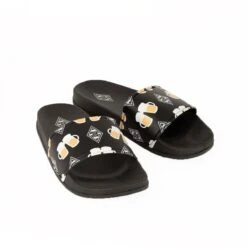 Borussia Mönchengladbach Badelatsche "Fußball & Bier" Schwarz