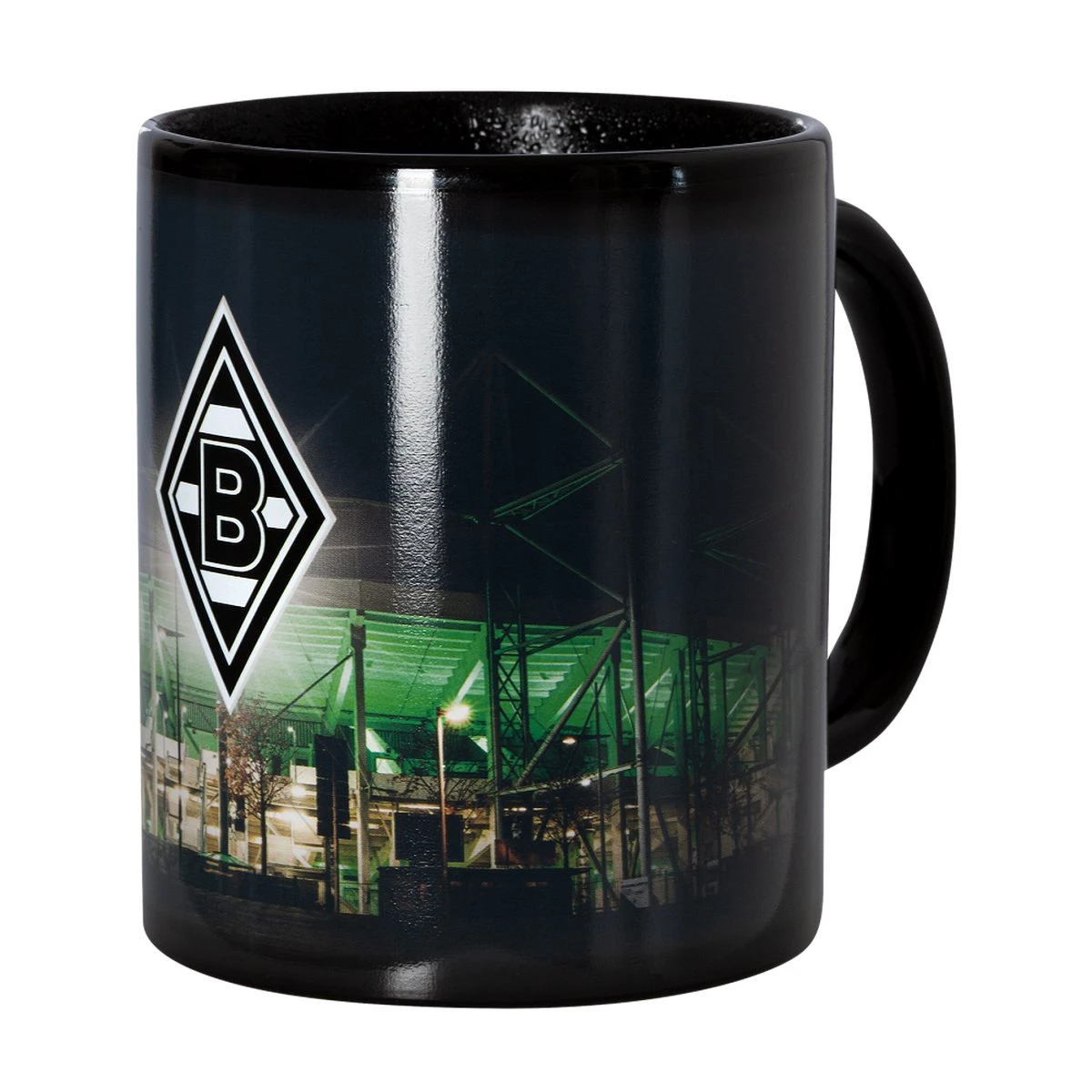 Borussia Mönchengladbach Magic Mug "Borussia Park" Schwarz 3 Borussia Mönchengladbach Magic Mug "Borussia Park" Schwarz – Bild 3