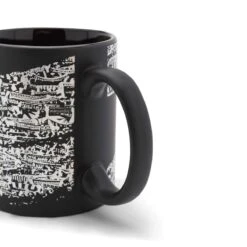 BVB Borussia Dortmund Tasse Südtribüne Matt Schwarz -Sportausrüstung bvb borussia dortmund tasse suedtribuene matt schwarz3