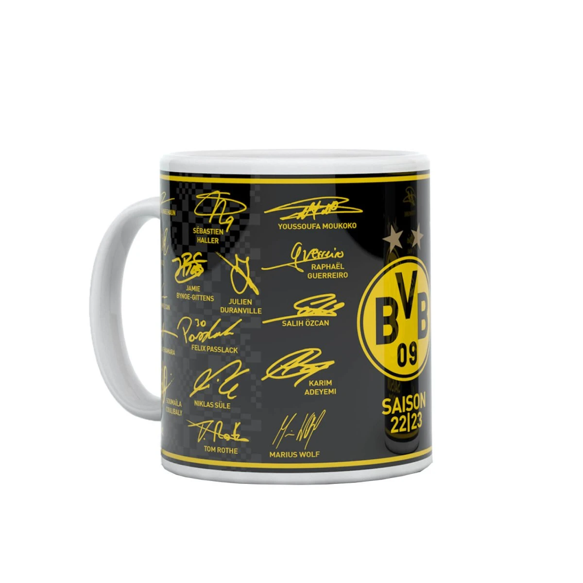 BVB Borussia Dortmund Unterschriftentasse Auswärtstrikot 2022/23 2 BVB Borussia Dortmund Unterschriftentasse Auswärtstrikot 2022/23 – Bild 2