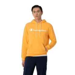 Champion Herren Hoodie Legacy Logo Orange