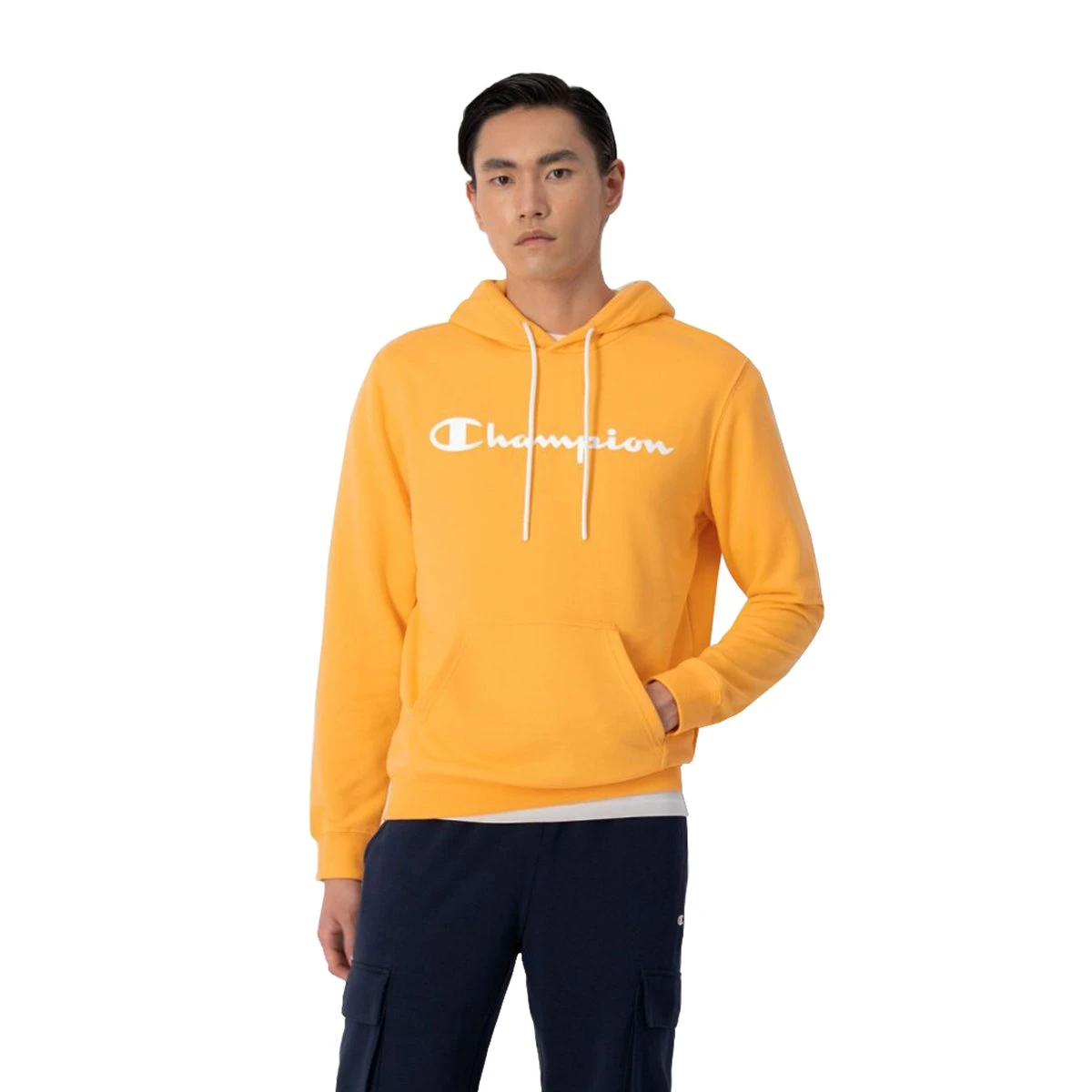 Champion Herren Hoodie Legacy Logo Orange 1 Champion Herren Hoodie Legacy Logo Orange