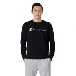 Champion Herren Sweater French Terry Logo Black