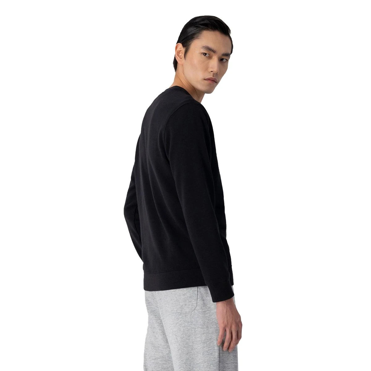 Champion Herren Sweater French Terry Logo Black 2 Champion Herren Sweater French Terry Logo Black – Bild 2