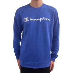 Champion Herren Sweater French Terry Logo Blue