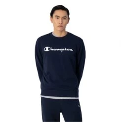 Champion Herren Sweater French Terry Logo Navy