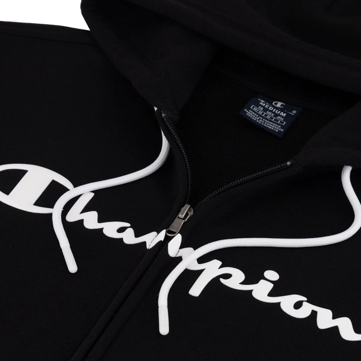 Champion Herren Zip-Hoodie Legacy Logo Black 4 Champion Herren Zip-Hoodie Legacy Logo Black – Bild 4