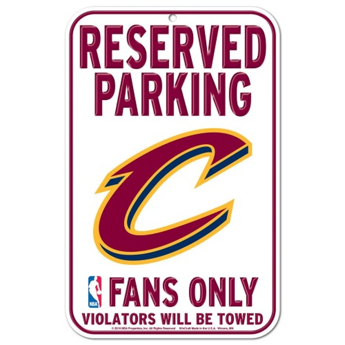 Cleveland Cavaliers Parkplatzschild 1 Cleveland Cavaliers Parkplatzschild