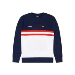 Ellesse Herren Crew Sweater Amaseno Navy/red/white