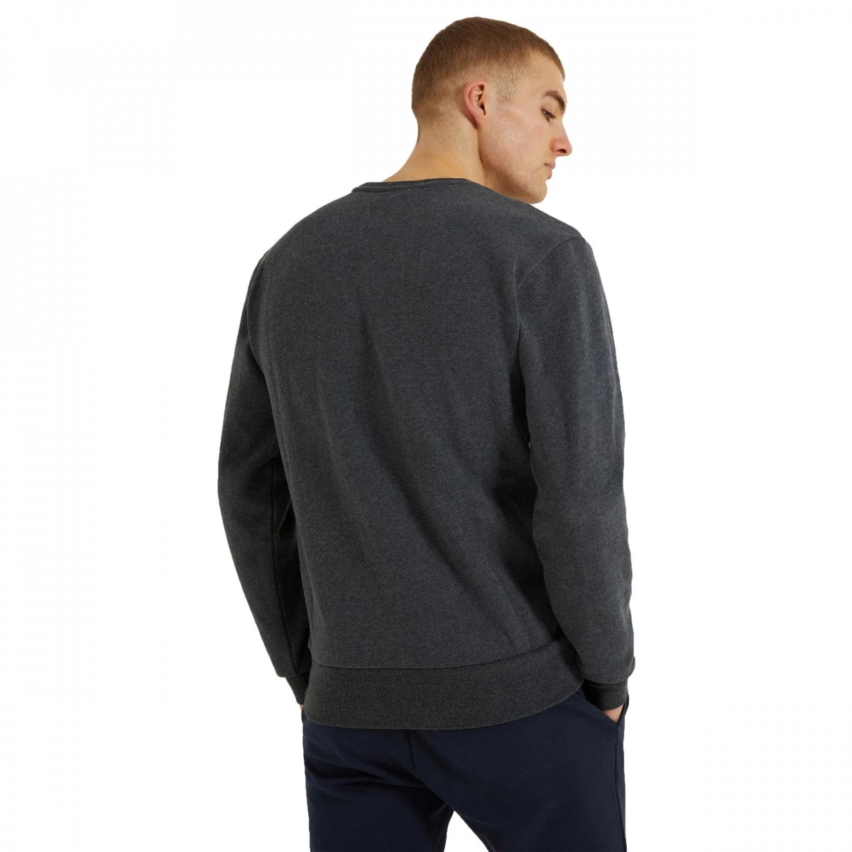 Ellesse Herren Crew Sweater Diveria Dark Grey Marl 2 Ellesse Herren Crew Sweater Diveria Dark Grey Marl – Bild 2