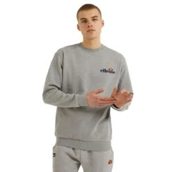 Ellesse Herren Crew Sweater Fierro Grey Marl