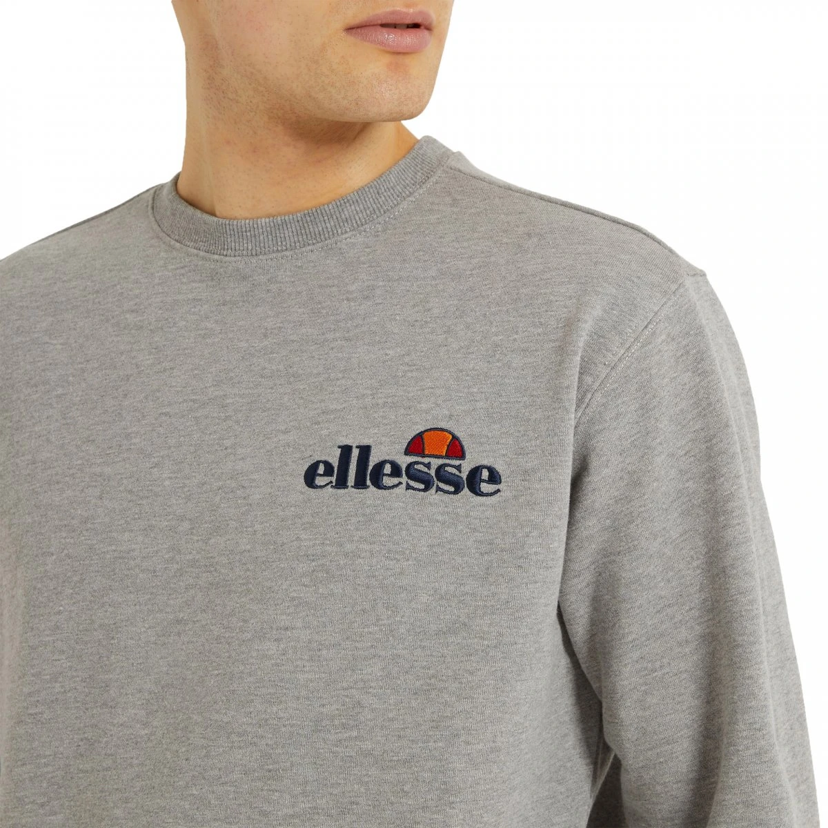 Ellesse Herren Crew Sweater Fierro Grey Marl 3 Ellesse Herren Crew Sweater Fierro Grey Marl – Bild 3