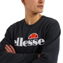 Ellesse Herren Crew Sweater SL Succiso Dark Grey Marl -Sportausrüstung ellesse herren crew sweater sl succiso dark grey marl3