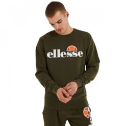 Ellesse Herren Crew Sweater SL Succiso Khaki
