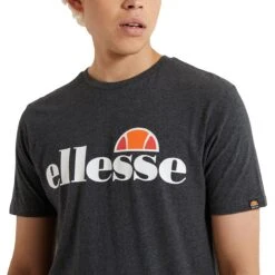 Ellesse Herren T-Shirt SL Prado Dark Grey Marl -Sportausrüstung ellesse herren t shirt sl prado dark grey marl3