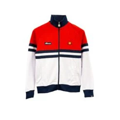 Ellesse Herren Track Top Trainingsjacke Rimini Red/white/navy