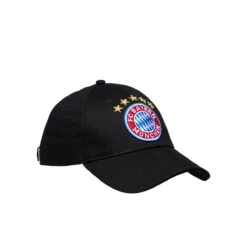 FC Bayern München Baseballcap 5 Sterne Logo Schwarz -Sportausrüstung fc bayern muenchen baseballcap 5 sterne logo schwarz3