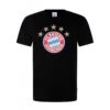 FC Bayern München Herren T-Shirt Logo Schwarz