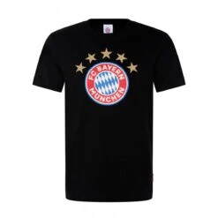 FC Bayern München Herren T-Shirt Logo Schwarz