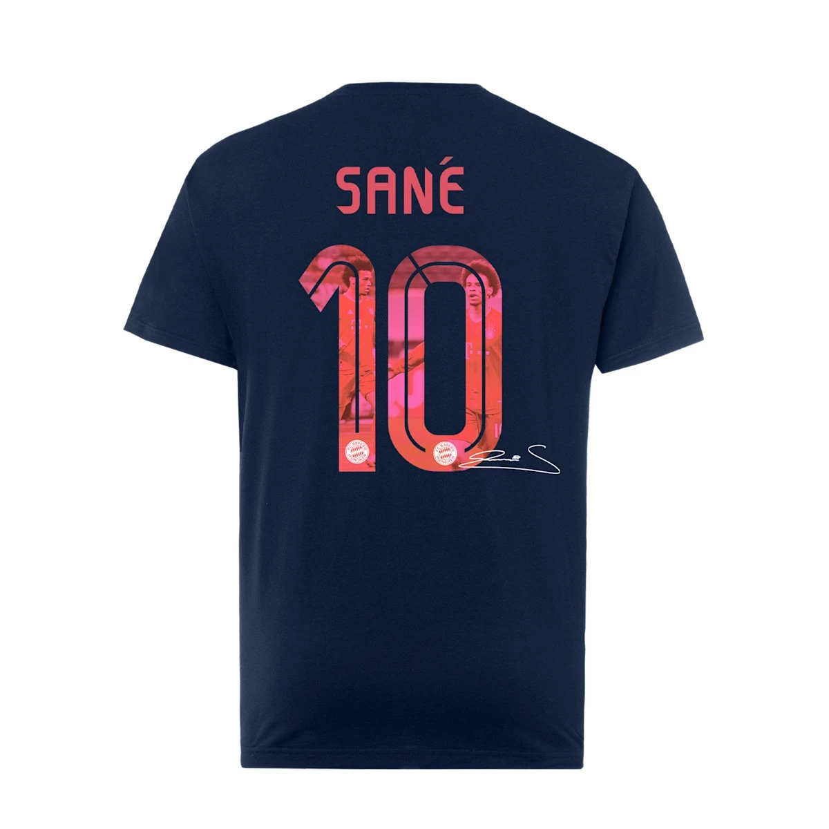 FC Bayern München Herren T-Shirt Sané 10 Navy 2 FC Bayern München Herren T-Shirt Sané 10 Navy – Bild 2
