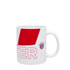 FC Bayern München Tasse Goalgetter Rot/weiß -Sportausrüstung fc bayern muenchen tasse goalgetter rot weiss3