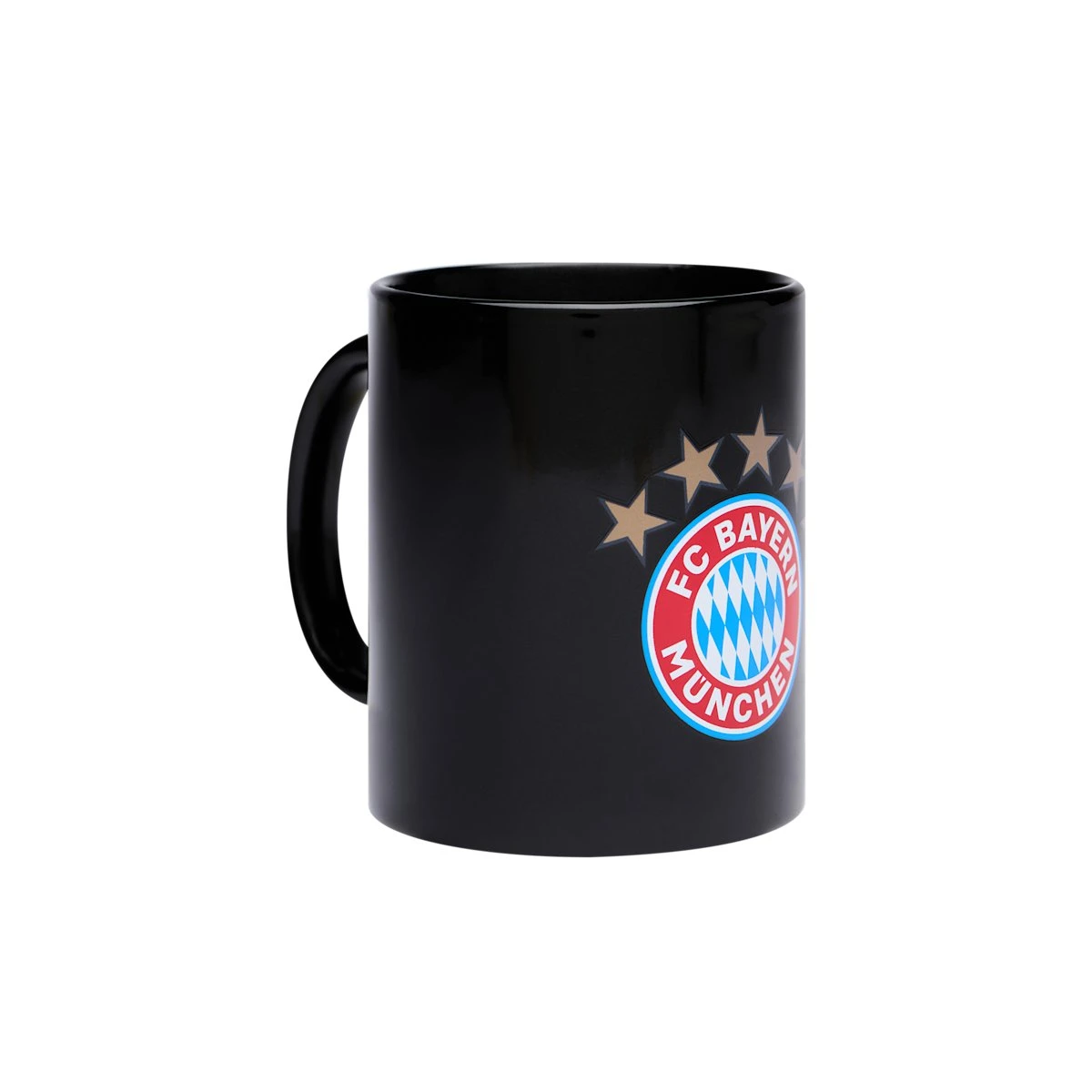 FC Bayern München Tasse Magic 5 Sterne Logo Schwarz 3 FC Bayern München Tasse Magic 5 Sterne Logo Schwarz – Bild 3
