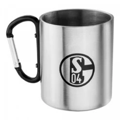 FC Schalke 04 Kaffeebecher Emaille Karabiner