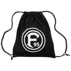 Fortuna Düsseldorf Baumwollturnbeutel Schwarz