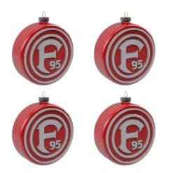 Fortuna Düsseldorf Christbaumkugel Logo 4er-Set