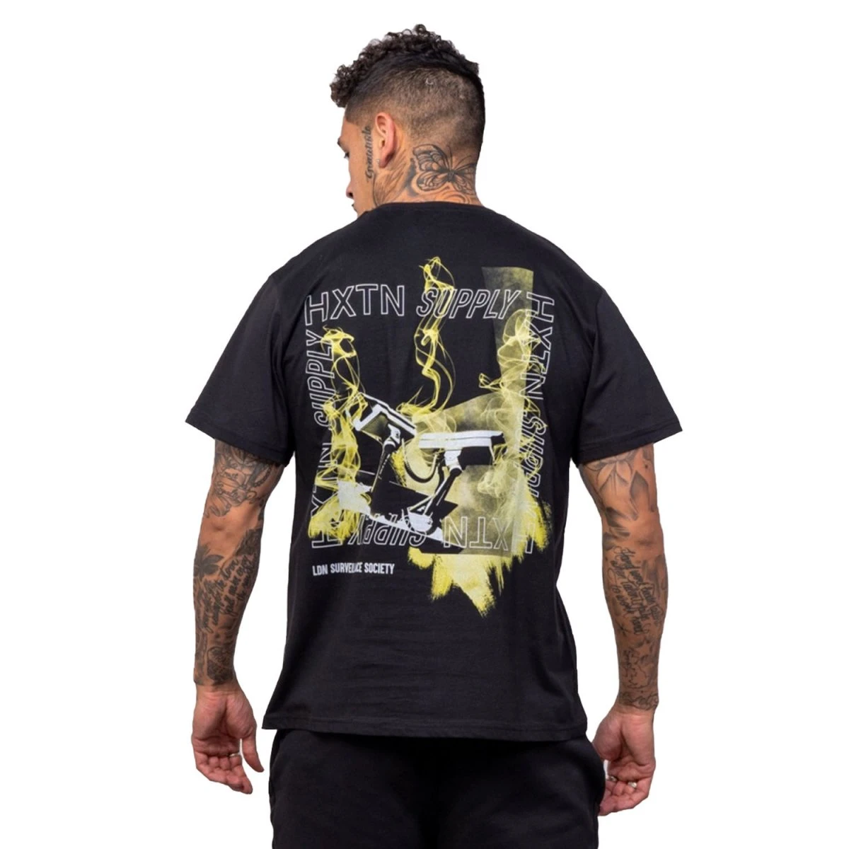 HXTN Supply T-Shirt Surveillance Black 1 HXTN Supply T-Shirt Surveillance Black