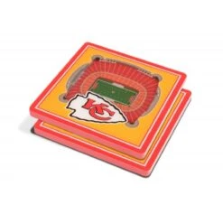 Kansas City Chiefs 3DStadiumView Untersetzer 2er Set
