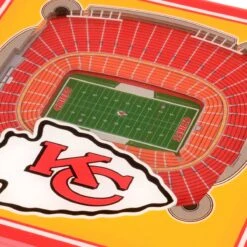Sportausrüstung -Sportausrüstung kansas city chiefs 3dstadiumview untersetzer 2er set2
