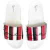 Karl Kani Signature Stripe Pool Slides Badelatschen Red