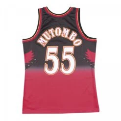 Mitchell & Ness HWC Swingman Jersey Atlanta Hawks 1996-97 Dikembe Mutombo Black/red