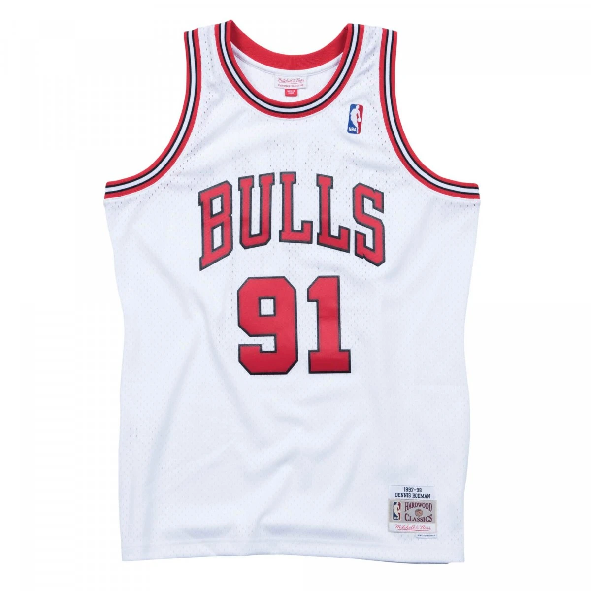 Mitchell & Ness HWC Swingman Jersey Chicago Bulls 1997-98 Dennis Rodman White 2 Mitchell & Ness HWC Swingman Jersey Chicago Bulls 1997-98 Dennis Rodman White – Bild 2