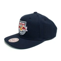Mitchell & Ness Red Bulls New York Wool Solid Snapback Navy