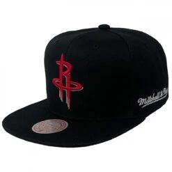 Mitchell & Ness Snapback NBA English Dropback Houston Rockets Black