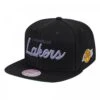 Mitchell & Ness Snapback NBA Foundation Script HWC Los Angeles Lakers Black