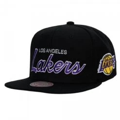 Mitchell & Ness Snapback NBA Team Script 2.0 Los Angeles Lakers Black