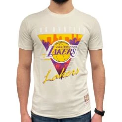 Mitchell & Ness T-Shirt NBA Final Seconds LA Lakers Sand