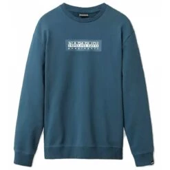 Napapijri Sommer Sweater Crewneck Box Mallard Blue Petrolgrün