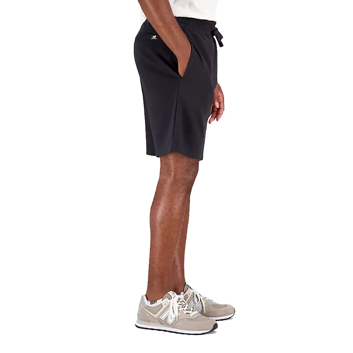 New Balance Essentials Stacked Logo French Terry Short Black 2 New Balance Essentials Stacked Logo French Terry Short Black – Bild 2