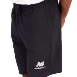 New Balance Essentials Stacked Logo French Terry Short Black 7 New Balance Essentials Stacked Logo French Terry Short Black -Sportausrüstung new balance essentials stacked logo french terry short black4