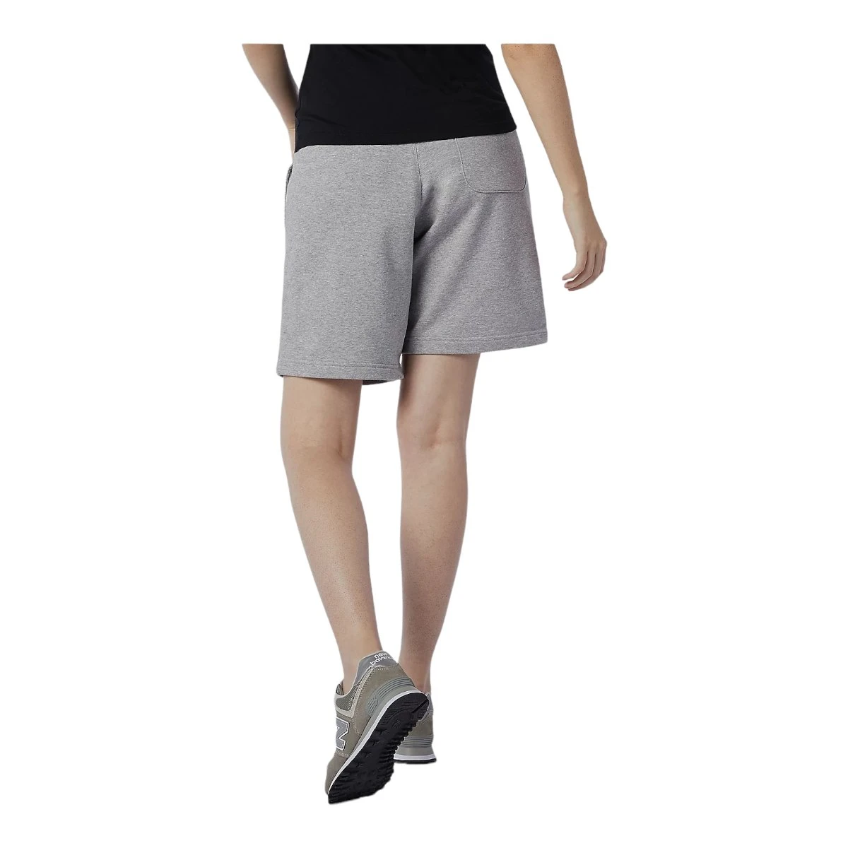 New Balance Essentials Stacked Logo Sweatshort Athletic Grey 5 New Balance Essentials Stacked Logo Sweatshort Athletic Grey – Bild 5