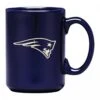 New England Patriots Laser Etched Sand Curved Tasse Blau