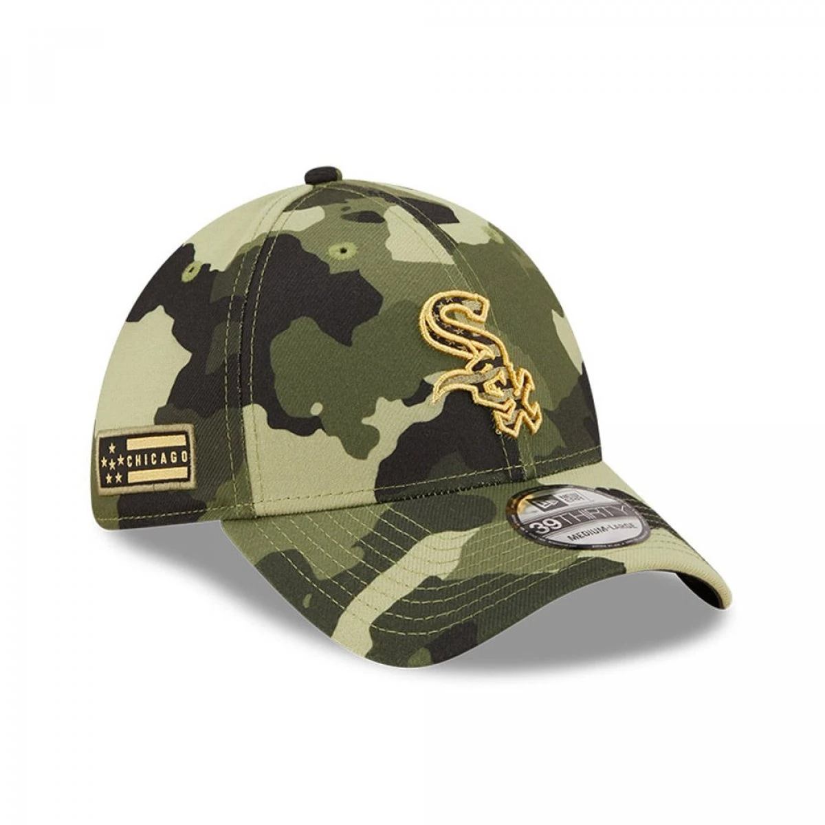 New Era 39THIRTY Cap Chicago White Sox MLB22 Green Camo 1 New Era 39THIRTY Cap Chicago White Sox MLB22 Green Camo