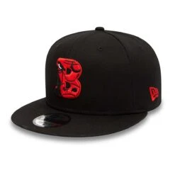 New Era 9FIFTY Snapback Cap Chicago Bulls Team Infill Black