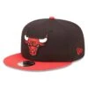 New Era 9FIFTY Snapback Cap Chicago Bulls Team Patch Black